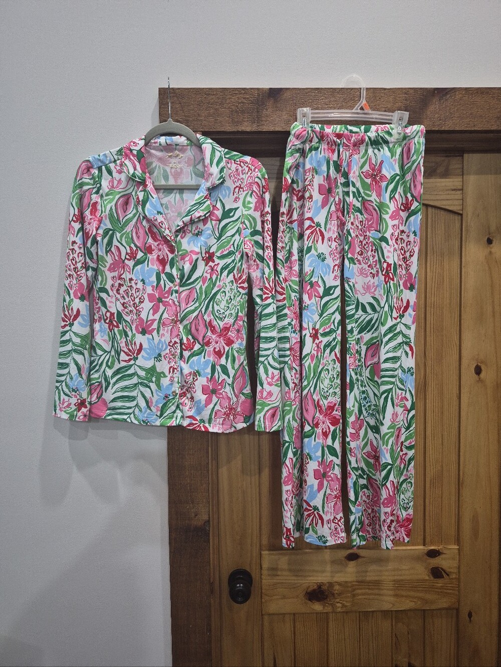 Women's Lilly Pulitzer Glowing Gardens Knit Print Pajama Set Small NWOT